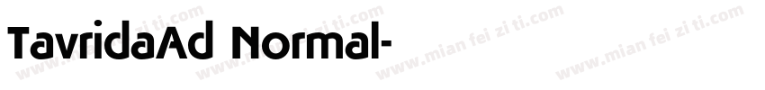 TavridaAd Normal字体转换